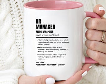 Tasse für Personalmanager, Geschenk für die Personalabteilung, Kaffeetasse für Personalverantwortliche, Geschenk für Büroleiter, Geschenk zur Mitarbeiteranerkennung