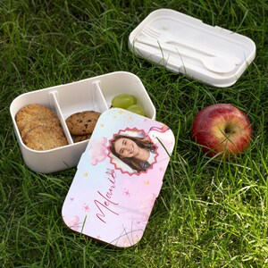 Personalized Floral Bento Box, Custom Name Lunch Box, Magical Kids Lunch Box, Cute School Snack Box, Back to School Gift, Bento Lunch Box