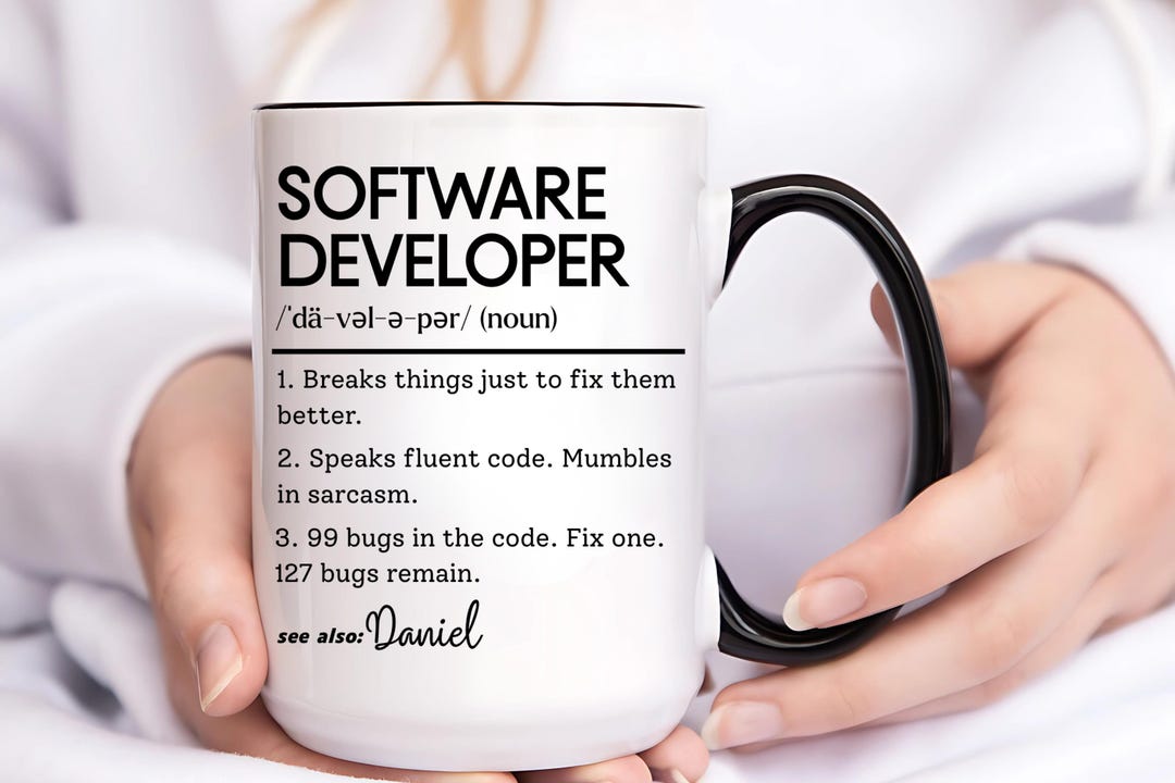 Software Developer Mug, Personalized Coder Mug, Funny Programming Gift ...
