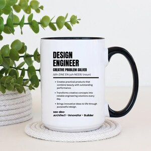 Design Engineer Mug, Design Engineer Gift, Engineer Coffee Mug, Product Design Present, Engineering Mug