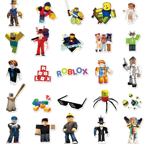 50pcs Doors Roblox Figure Stickers Decals Anime Figure Pvc 