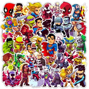10/30/50/100PCS Disney Marvel The Avengers Cute Super Hero Cartoon Stickers  Graffiti Decals Laptop