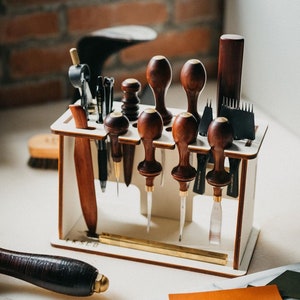 Leather Craft Tool Rack - Box - SVG - DXF - Ai - LightBurn (.lbrn2) (3 MM Plywood) Digital Design for Laser Cut