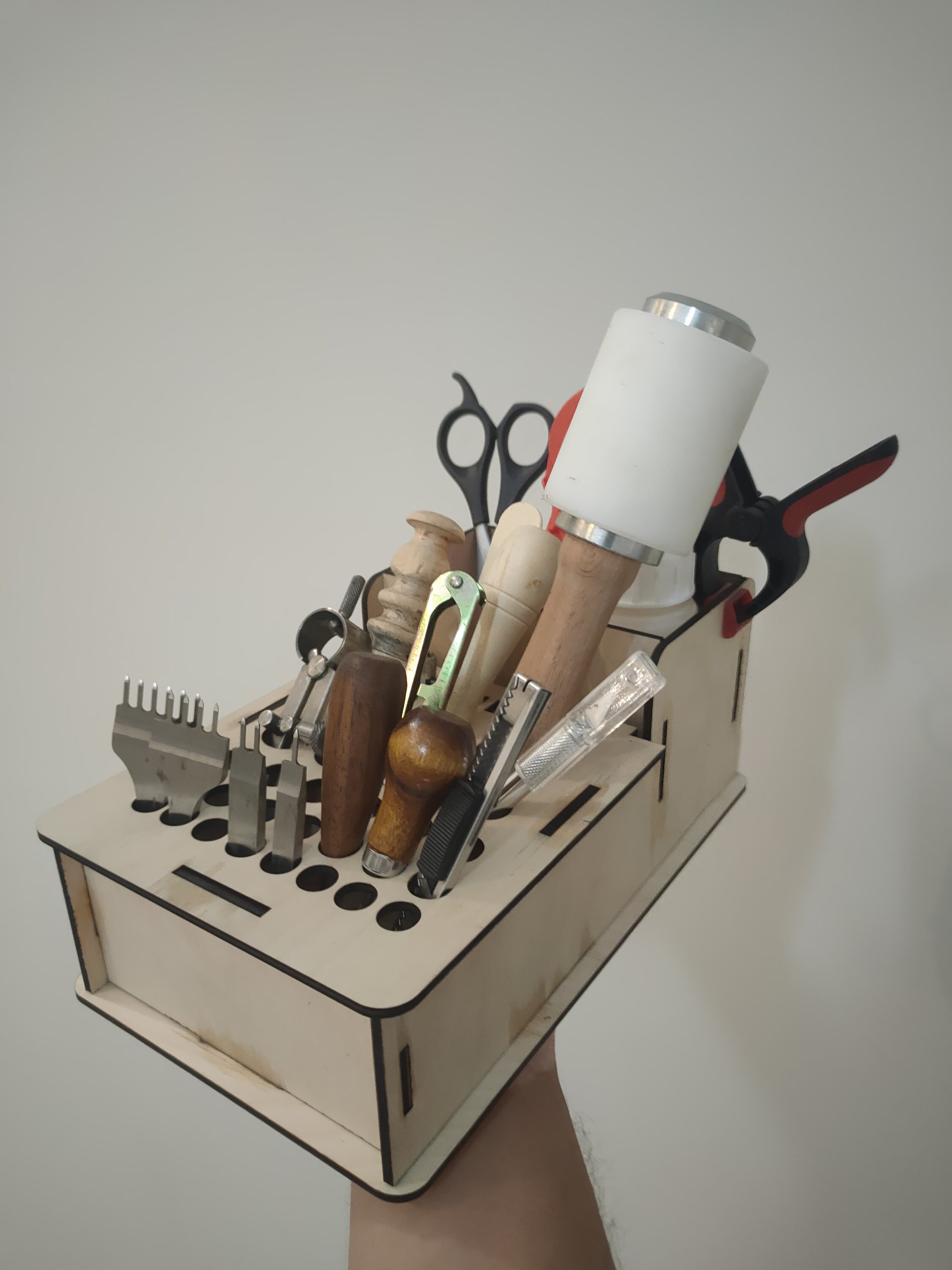 Leather Craft & Desktop Tool Rack SVG DXF Ai Lightburn .lbrn2 3 MM ...