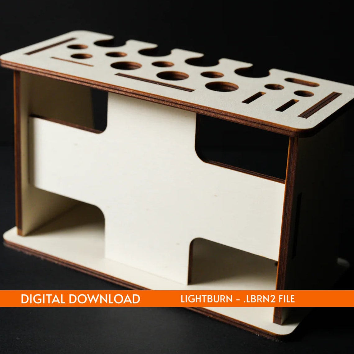 Leather Craft Tool Rack Box SVG DXF Ai Lightburn .lbrn2 3 MM Plywood ...