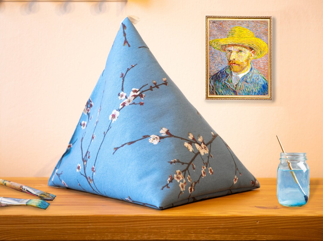 Van Gogh Almond Blossom, Tablet Cushion, iPad Holder, Reading Cushions