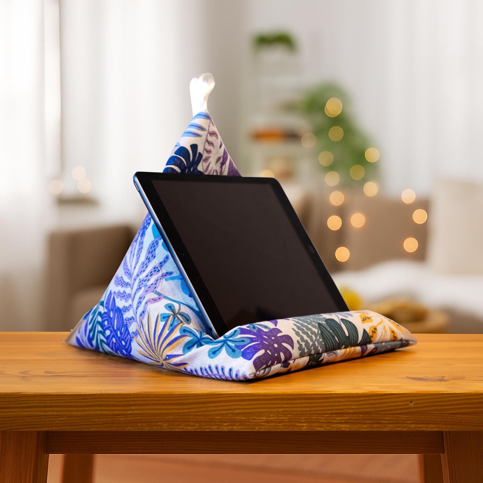 Coussin Support Pour Tablette Et Livre - Avec Poche Latérale, Réglable, Idéal Pour Lit, Canapé, Bureau