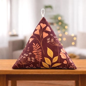 Tablet Pillow Field Herbs, reading cushion, iPad stand, phone holder, book support, e-reader beanbag, Kindle sack, ergonomic, Christmas gift