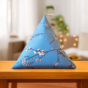 Tablet Pillow with Almond Blossom, ergonomic book support, reading cushion, iPad stand, e-reader beanbag, Kindle holder, gift for readers