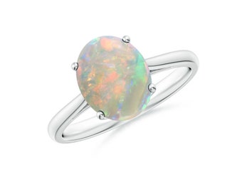 Natural Ethiopian Opal Ring Solid 925 Sterling Silver Ring Beautiful White Opal Ring Opal Gemstone Multi Color Fire Opal Gemstone.