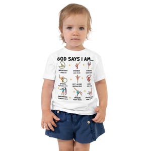God Says I Am Shirt Gymnastics, Gymnastics Shirt Family, Christian Shirt, Gymnast Girls Shirt, Gymnastic Shirt Toddler, Gymnast Shirts Kids