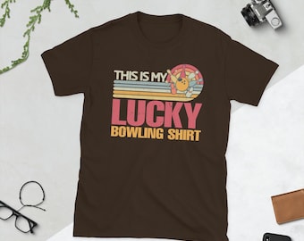 Lucky Bowling Shirt: Retro Bowler Tee, Funny Vintage Style
