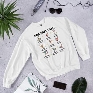 God Says I Am Shirt Gymnastics, Gymnastics Sweatshirt, Cartwheel Shirt, Gymnast Mom Shirt, Gymnastic Shirt Christian, Gymnast Shirts Kids