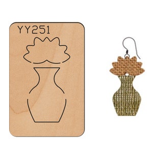 Matrice de découpe pour boucles d'oreilles pompons en feuilles, matrice de découpe ronde en cuir de taille personnalisée, cutter pour boucles d'oreilles rondes, découpageYY251
