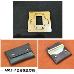 Mini molde para faca de bolsa de cartão de bolso/molde para faca de bolsa de cartão com ponto livre