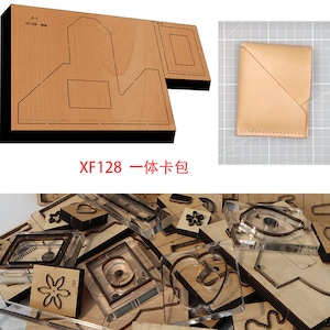 Neue Japan Stahl Klinge Holz Würfel Einfache Karte Paket Brieftasche Leder Handwerk Punch Hand Werkzeug Cut Messer Form XF128
