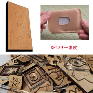 Nouveau japon lame en acier en bois matrice facile à changer portefeuille paquet de cartes portefeuille en cuir artisanat poinçon outil à main coupe couteau moule XF129