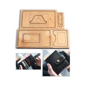 Women cardholder wallet die cutting  knife mold metal hollowed punch tool blade 9x11x2cm DIY leather craft