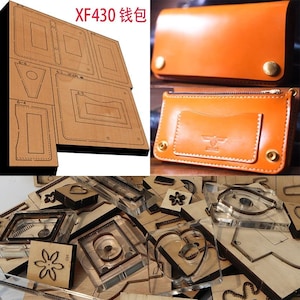 Nueva hoja de acero japonesa para troqueles de madera, billetera, perforadora artesanal de cuero, herramienta manual para cortar cuchillos, molde XF430