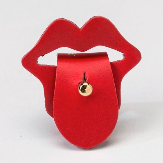 JIEKANGHandicrafts Sewing Supplies Leather Art Leather Sewing Tools Handmade Leather Knife Red Lips Headphones Storage Knife