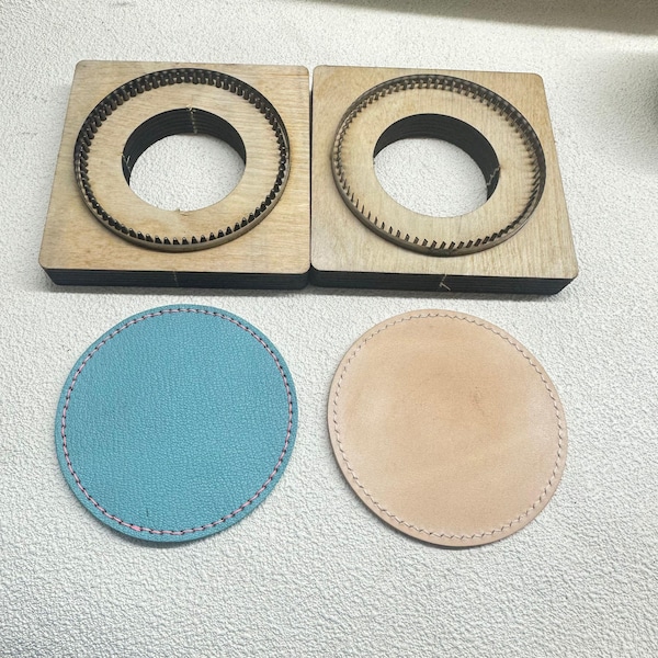 Circular pinhole cutting mold, coaster, leather knife, leather punching mold