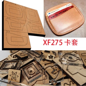 Porte-cartes artisanal en cuir pour bricolage, matrices de découpe, moule en fer, poinçon artisanal en cuir, outil à main, couteau, moule XF275