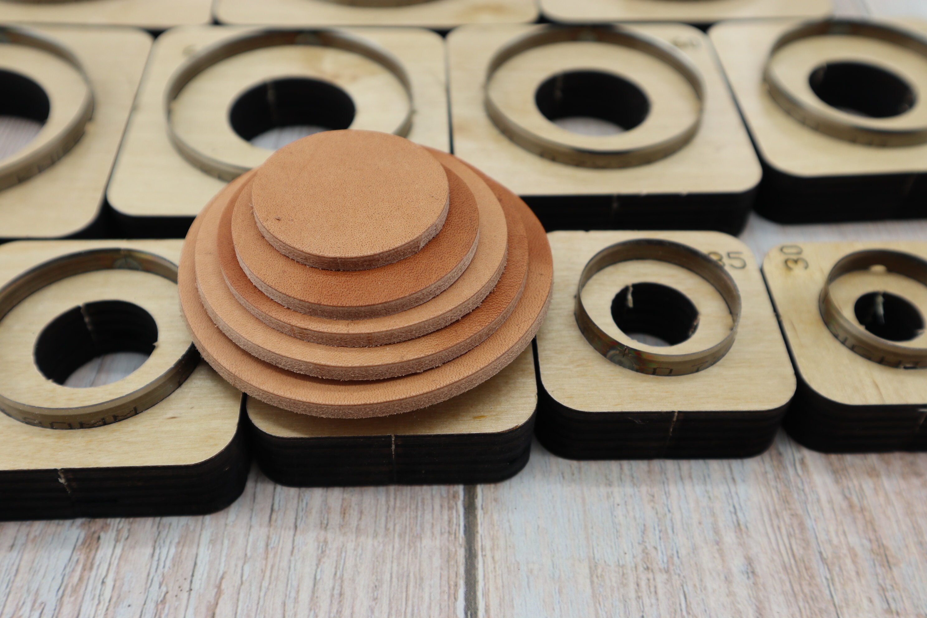 Round Shape Leather Cutter Die Cutting Mold for Leather Etsy