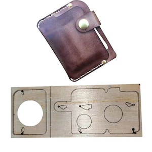 Kaarthouder munt tas kleine portemonnee stansen mes mal metalen mes perforator handgereedschap 2 stks/set DIY lederen ambacht