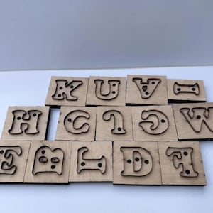 Troquel de corte de 26 letras personalizado, herramienta de corte de letras en inglés, cuchillo de corte de letras de cuero, troquel