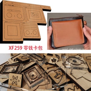 Nieuwe Japan Stalen Mes Houten Sterven Rits kaart tas Leather Craft Punch Hand Tool Cut Mes Mold XF259