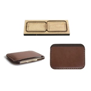 Semplice porta biglietti da visita fustella coltello stampo metallo perforatore lama 11x8x1cm fai da te artigianato in pelle