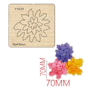Bellissimo fiore fustella di taglio 2021 Nuovo fiore finto che fa mestiere fustella di legno adatta per stampi di taglio fustella comuni