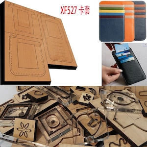 Nieuwe Japan Stalen Mes Houten Sterven Multi-slot Kaarthouder Lederen Craft Punch Handgereedschap Cut Mes Mold XF527 lederen ambachtelijke gereedschap;