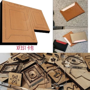 Nuovo stampo in legno con lama in acciaio giapponese per sacchetti di carta, punzone artigianale in pelle, utensile manuale, coltello da taglio, stampo XF351