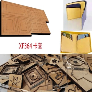 Nieuwe Japan Stalen Mes Houten Sterven Dubbele kaart portemonnee Lederen Craft Punch Handgereedschap Gesneden Mes Mal XF364