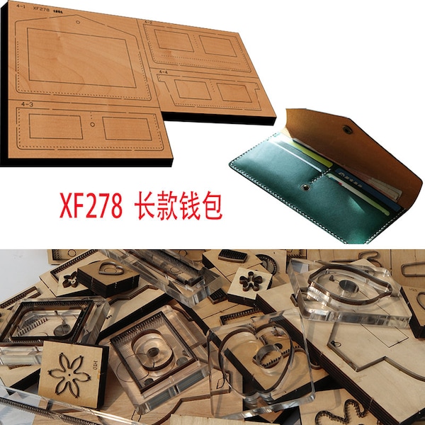 Neue Japan Stahl Klinge Holz sterben Lange Stil Handtasche Brieftasche Leder Handwerk Punch Hand Werkzeug Cut Messer Mould XF278