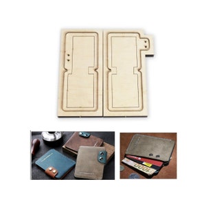 Steel knife mold cardholder punch tool template cutting dies 10x8x1cm DIY leather craft