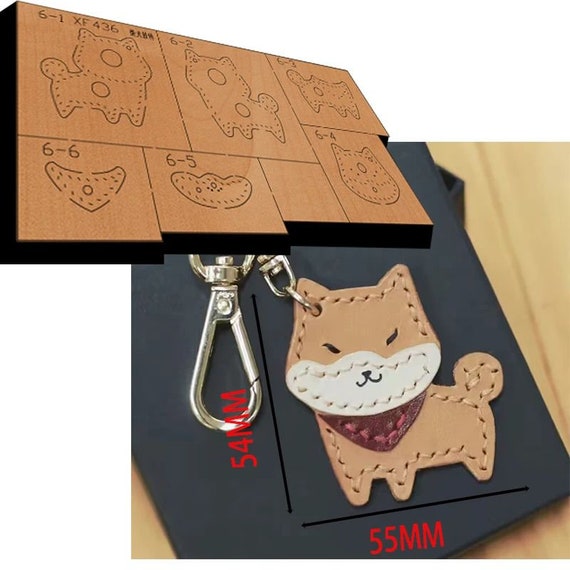 New Japan Steel Blade Wooden Die Shiba Inu Pendant Leather Craft