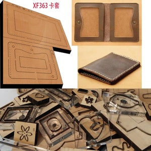 Nieuwe Japan Stalen Mes Houten Sterven Card sleeve card bag Leather Craft Punch Handje Cut Mes Mold XF363 lederen craft tools:
