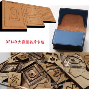 Nouveau japon lame en acier en bois grande capacité paquet de cartes portefeuille en cuir artisanat poinçon outil à main coupe couteau moule XF149