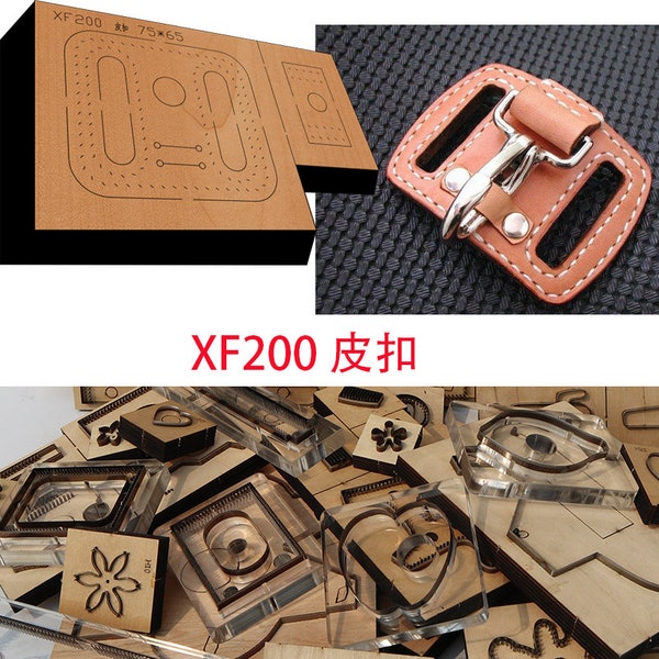 New Japan Steel Blade Wooden Die Belt key buckle belt key chain  Wallet Leather Craft Punch Hand Tool Cut Knife Mould XF200