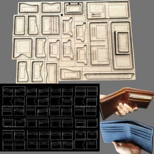 DIY willkürliche Spleißen kurze Brieftasche Schneideform Universal Installation kurze Brieftasche stanzen Messerform eine Vielzahl von Brieftasche Schneideform