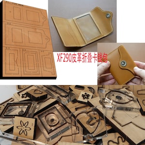 Nueva hoja de acero japonesa para troqueles de madera, plegable, para tarjetas, carteras, cuero, herramienta de mano, cortador de cuchillos, molde XF290