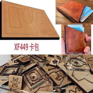 Nuovo stampo in legno con lama in acciaio giapponese per sacchetti di carta, punzone artigianale in pelle, utensile manuale, coltello da taglio, stampo XF449