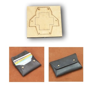 Porte-cartes nominatifs, couteau de découpe, moule, machine à main, poinçon, modèle d'outil, bricolage, artisanat du cuir