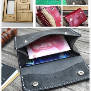 Japan Stahl Klinge DIY Leder Handwerk Vorlage Kleine Brieftasche Kartenhalter Stanzer Schneiden Messer Form Hand Stanzwerkzeug 130 x 85 mm