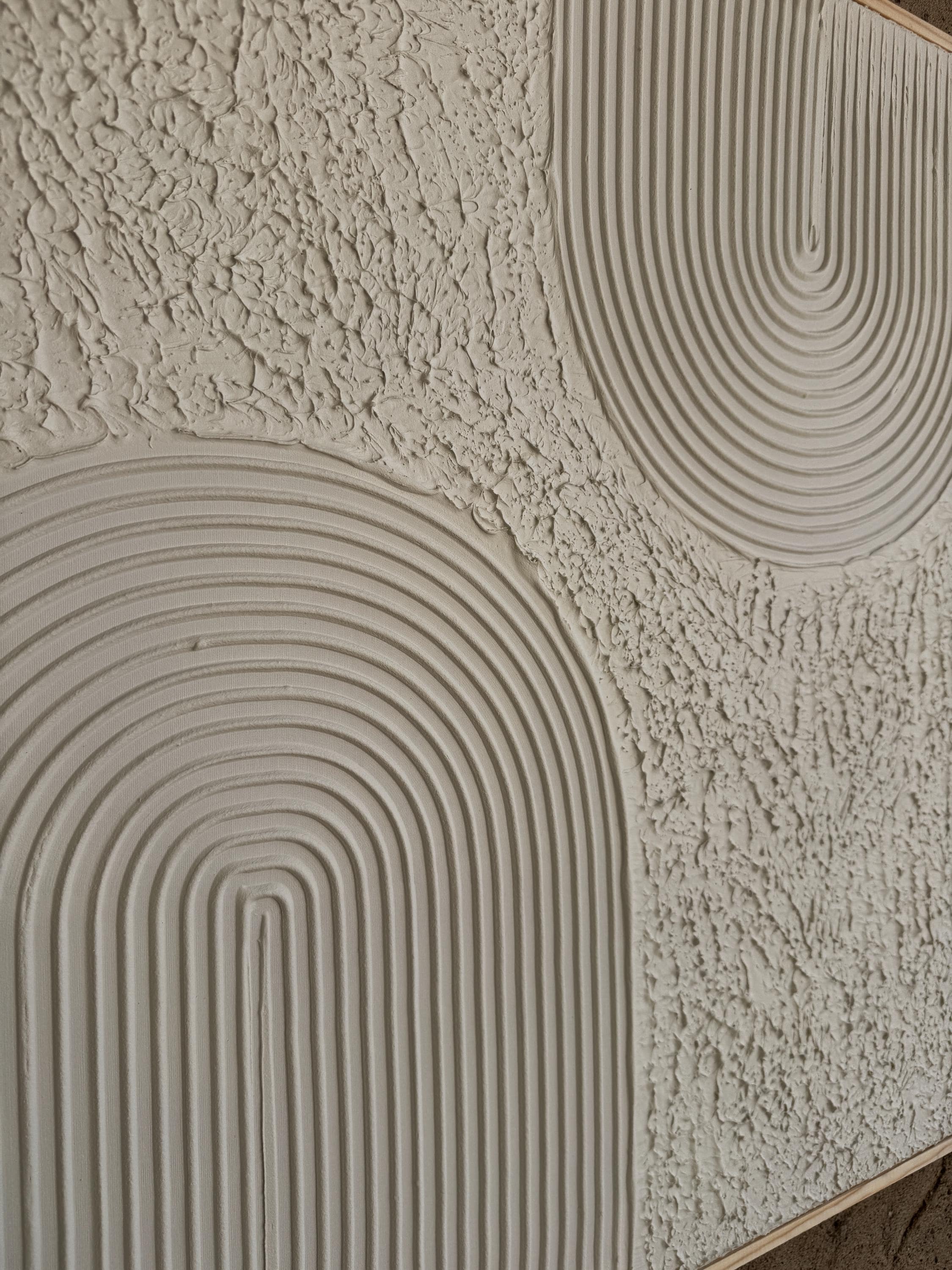 Large 3D Impasto Painting - Wabi Sabi Textured Canvas, Plaster Wall Art ...