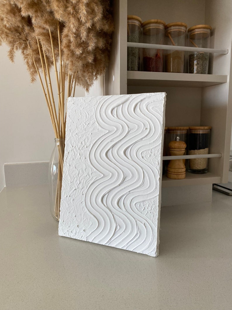 Spackle Wall Art, Plaster Wall Art, Abstract Wall Art, Boho Home Decor, Boho Wall Decor, Textured Wall Art,Mid Century Wall Art,  Canvas Wall Art, Textured Painting