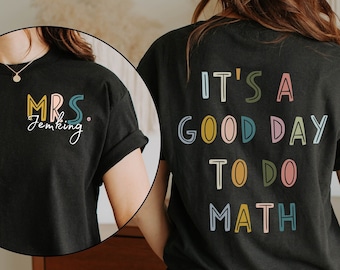 Personalized Math Teacher Shirt, Custom Math Teacher Gift, Math Lover Tee, Math Professor T-Shirt,  Math Teacher Crew, Math Teachers Team