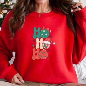 Vintage Funny Christmas Sweater, Cute Ugly Christmas Sweater, Retro Cartoon Sweater Christmas Gift For Her, Joke Sweatshirt for Women